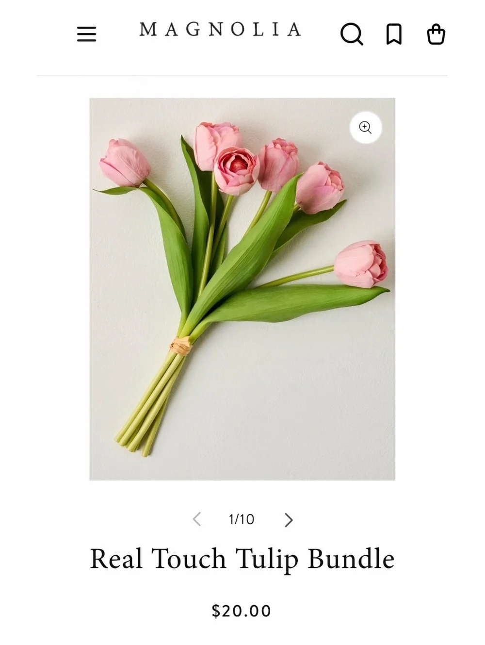 Magnolia Homes Real Touch Faux Tulips Bundle (6/bundle)